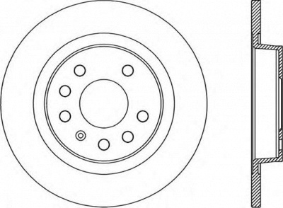 OPEN PARTS bdr198910 -  Тормозной диск